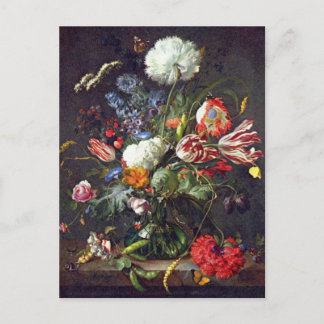 De Heem Flowerの郵便はがき ポストカード