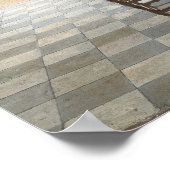 De Hooch – 日に照らされた部屋のカードプレーヤー ポスター (角)