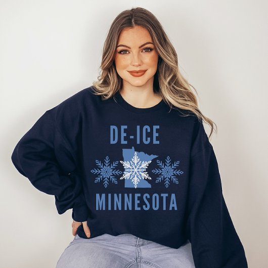 De-ICE ミネソタ州 アイス反対 抗議 スウェットシャツ