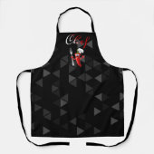 de jefe de cocina guindilla gracioso エプロン (正面)
