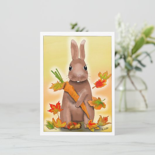DE Karte Hase im Herbst (スタンド正面)
