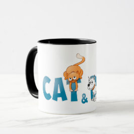 De kat en de hond. koffiemok マグカップ