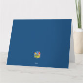 De kerstman arriveert in het dorp カード (裏面)