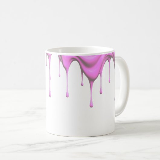 De la glace dégouline le long d'un mug. コーヒーマグカップ (正面右)