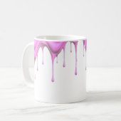 De la glace dégouline le long d'un mug. コーヒーマグカップ (正面左)