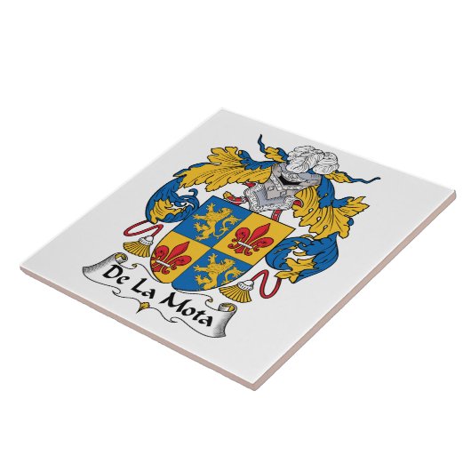 De La Motaの家紋 タイル (側面)