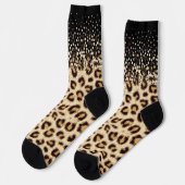 de leopardo granulado ソックス (左)