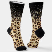 de leopardo granulado ソックス (傾斜あり)