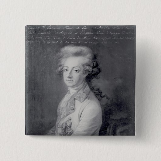 de Ligneチャールズヨセフ王子元帥 缶バッジ (正面)