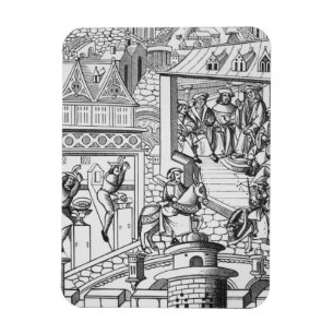 「De l'Institution deの木版画の後のミント、 マグネット