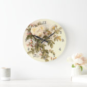 De Longpre'ss Guinevereのバラ ラージ壁時計 (ホーム)