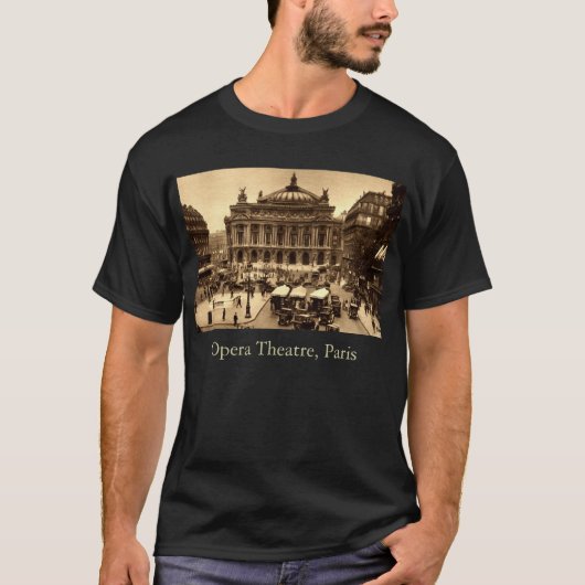 de l'Operaのパリフランスc1925のヴィンテージを置いて下さい Tシャツ (正面)