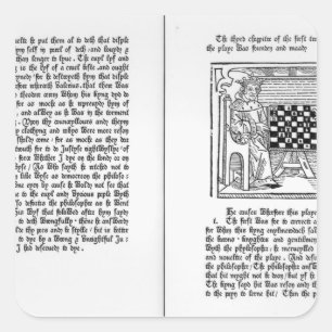「De Ludo Saccorum'の英国翻訳 スクエアシール