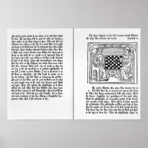 「De Ludo Saccorum'の英国翻訳 ポスター