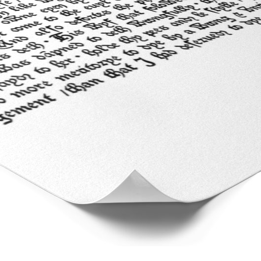 De Ludo Saccumの英訳 ポスター (角)