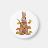 DE Magnet Hase im Herbst マグネット (正面)