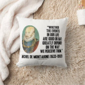 de Montaigneイベント人生は良いか悪いか知覚する クッション (ブランケット)