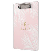de notes Tropical Rose Personnalisé クリップボード (左)