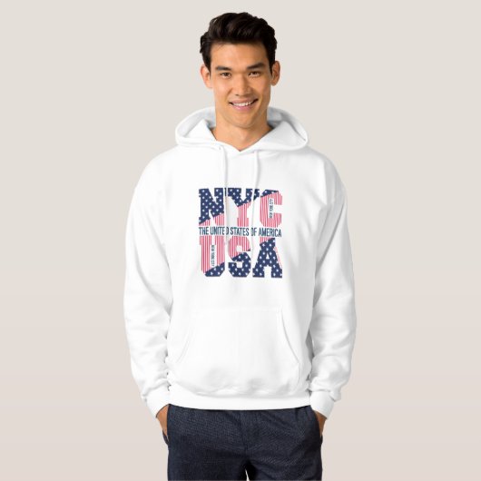de Nueva York y U.S.A パーカ (正面フル)