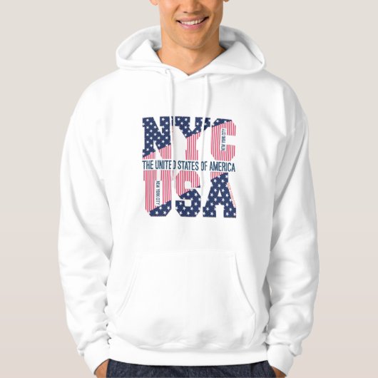 de Nueva York y U.S.A パーカ (正面)