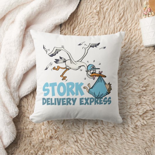 De ooievaar bezorg express クッション (ブランケット)