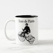 de Pantsを引き裂きました ツートーンマグカップ (左)