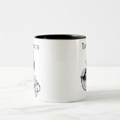 de Pantsを引き裂きました ツートーンマグカップ (中央)