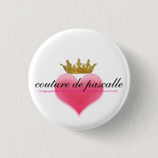 de pascalle button couture… 缶バッジ (正面)