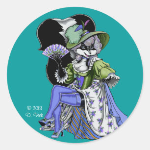 de Pew Sticker夫人 ラウンドシール