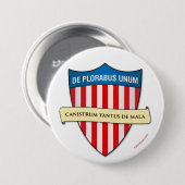 De Plorabus Unumボタンの3インチ 缶バッジ (正面&裏面)