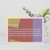 De Psycholoog サンキューカード (スタンド正面)