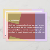 De Psycholoog サンキューカード (正面/裏面)