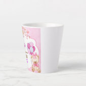 de recuerdo única y personalizada de Baby Shower カフェラテマグ (正面)