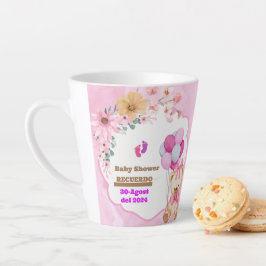 de recuerdo única y personalizada de Baby Shower カフェラテマグ