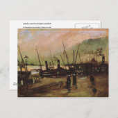 De Ruijterkade in Amsterdam，ビンセント・ヴァン・ゴッホ ポストカード (正面/裏面)