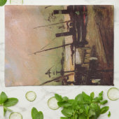 De Ruijterkade in Amsterdam by Vincent van ゴッホ キッチンタオル (折り畳み)