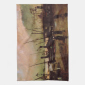 De Ruijterkade in Amsterdam by Vincent van ゴッホ キッチンタオル (縦)