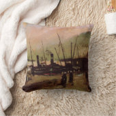 De Ruijterkade in Amsterdam by Vincent van ゴッホ クッション (ブランケット)