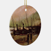 De Ruijterkade in Amsterdam by Vincent van ゴッホ セラミックオーナメント (右)