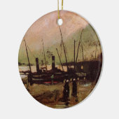 De Ruijterkade in Amsterdam by Vincent van ゴッホ セラミックオーナメント (左)