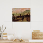 De Ruijterkade in Amsterdam by Vincent van ゴッホ ポスター (キッチン)