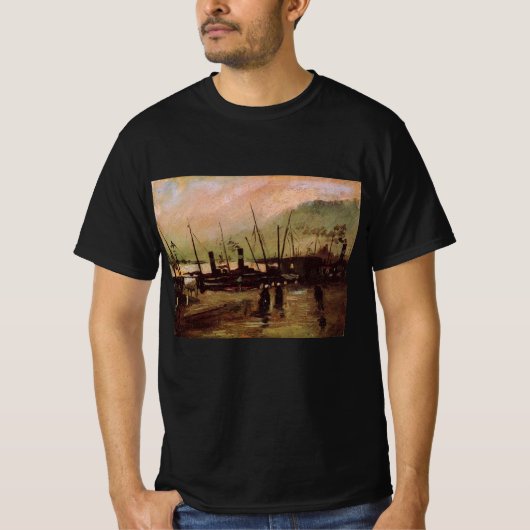 De Ruijterkade in Amsterdam by Vincent van ゴッホ Tシャツ (正面)