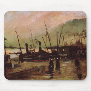 De Ruijterkade in Amsterdam by Vincent van Gogh マウスパッド