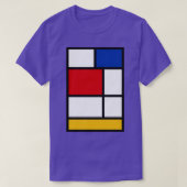 De Stijl 1 Mondrian Inspired Tシャツ (デザイン正面)
