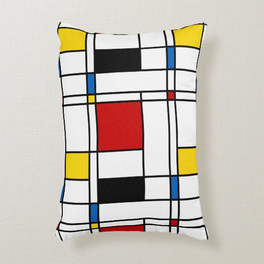 De Stijl Pattern アクセントクッション (正面(垂直))