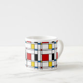 De Stijl Pattern エスプレッソカップ (正面右)