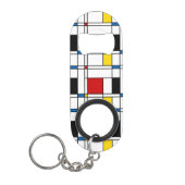 De Stijl Pattern キーホルダー栓抜き (正面)