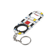 De Stijl Pattern キーホルダー栓抜き (裏面アングル)