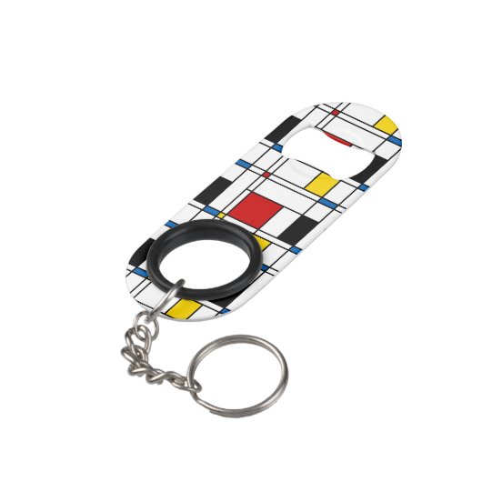 De Stijl Pattern キーホルダー栓抜き (裏面アングル)