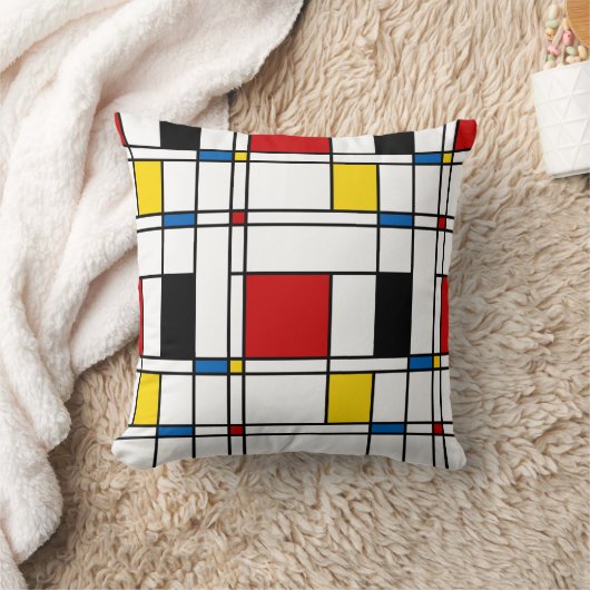 De Stijl Pattern クッション (ブランケット)